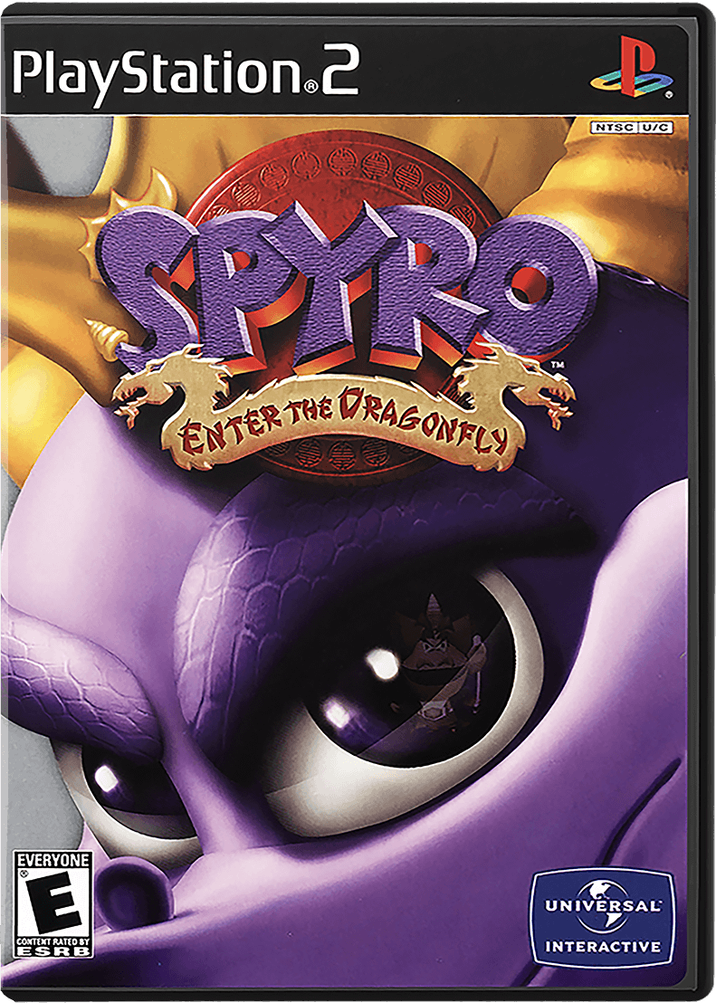 Spyro Enter the Dragonfly box art for Playstation 2